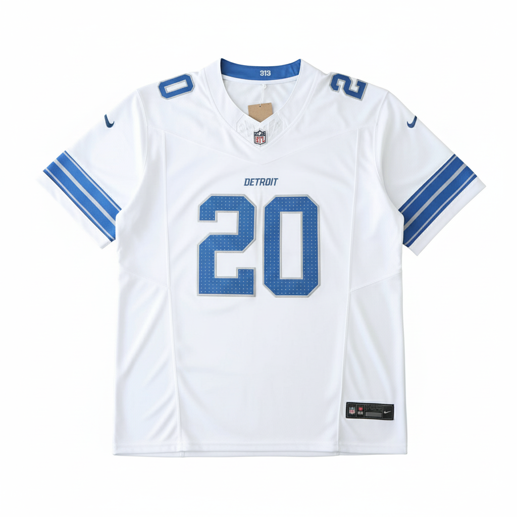 DET Lions Jersey White