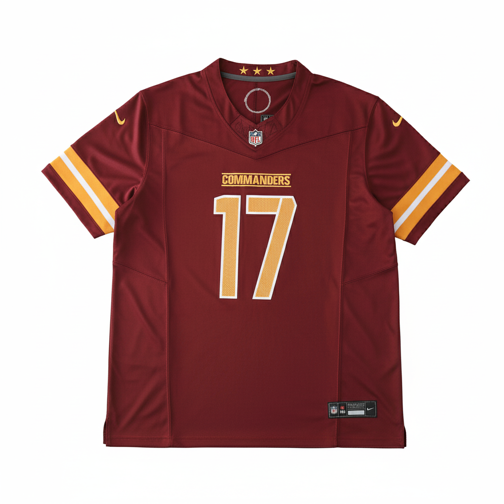 WAS Commanders Jersey Burdeos