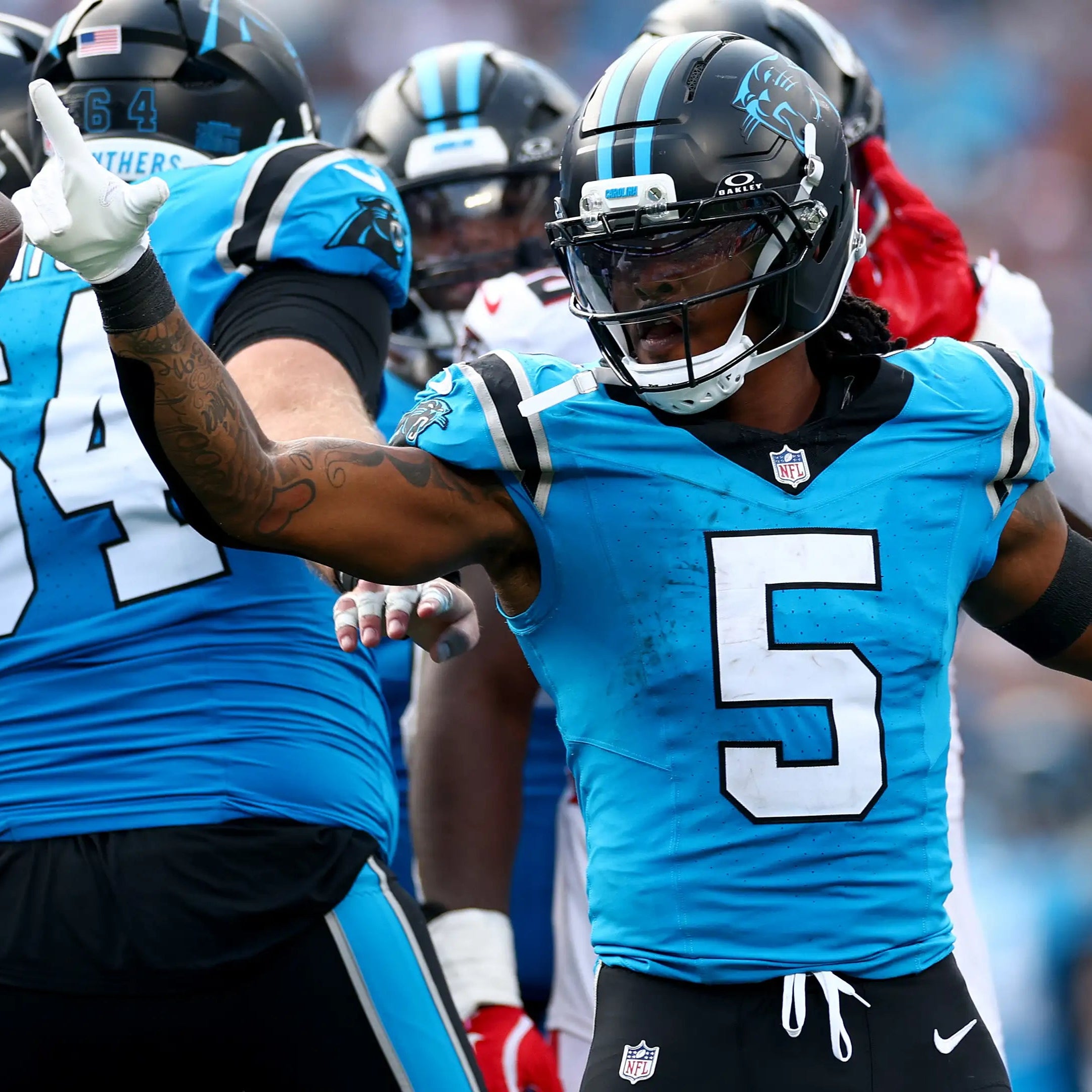 CAR Panthers Jersey Black Blue